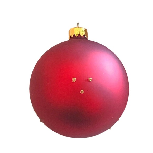 2 Unique Treasures Collection Limited Series Red Green Glass Indent Ornament - Picture 8 of 12